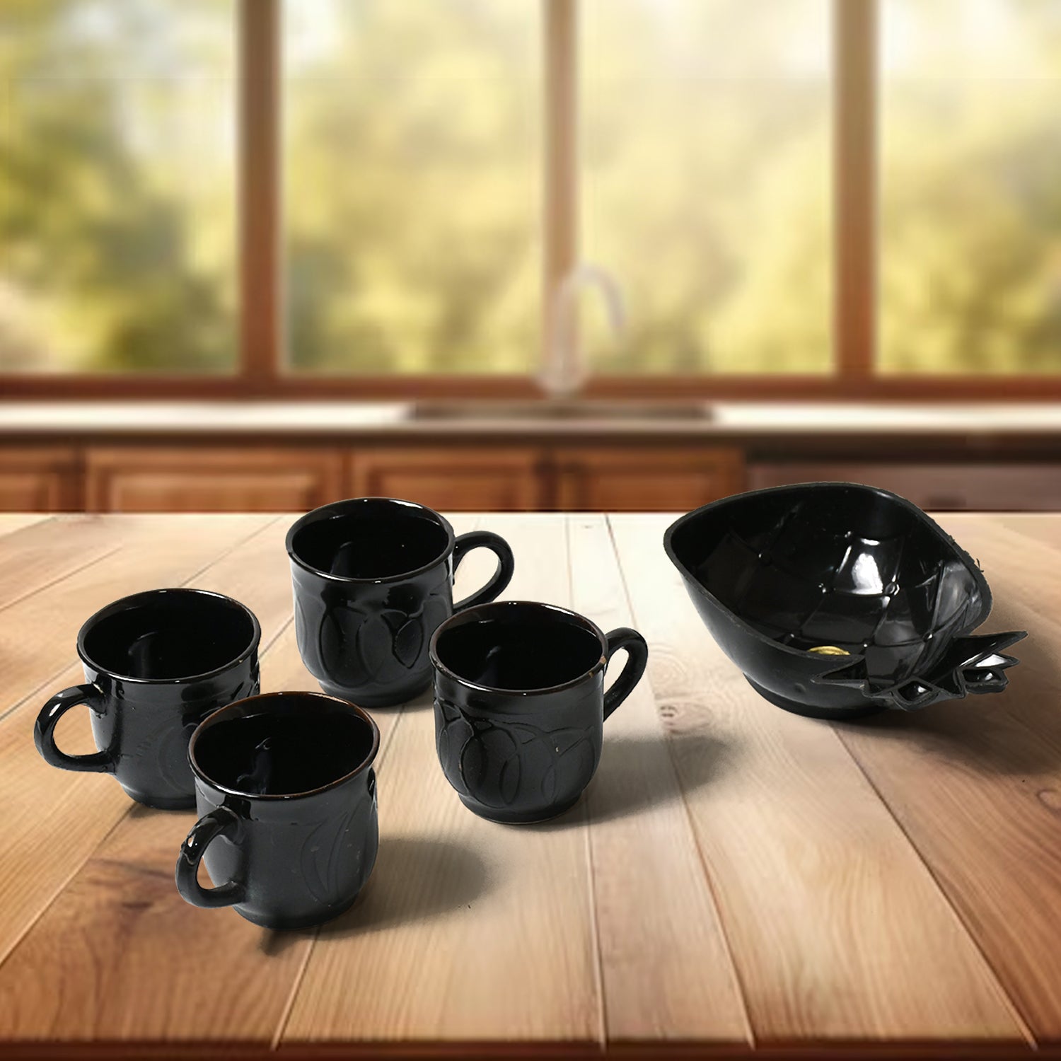 8245 Pine Party Ceramic Tea / cups / Mug Set With Pineapple Shape Serving Bowl Milk Cup, Coffee Cup, Tea Cup, Breakfast Cup, Drinking Mug or Outdoor for Household, Gift for Birthday, Wedding Party (5 Pcs set) 8245 Pine Party Ceramic Tea / cups / Mug Set With Pineapple Shape Serving Bowl Milk Cup, Coffee Cup, Tea Cup, Breakfast Cup, Drinking Mug or Outdoor for Household, Gift for Birthday, Wedding Party (5 Pcs set)